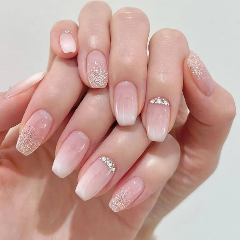 Clear Neutral Tone Press On Nails