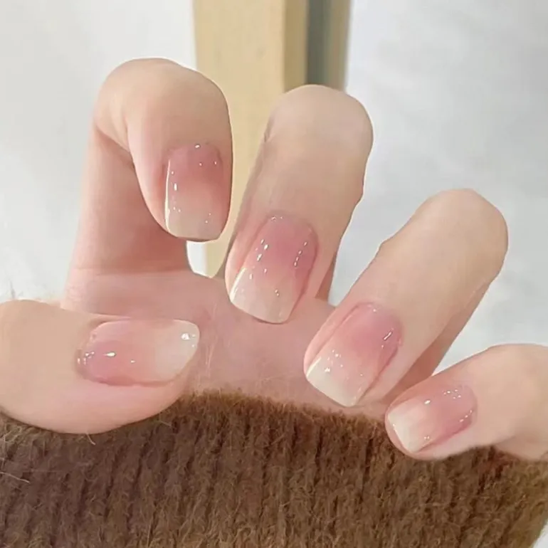Clear Neutral Tone Press On Nails