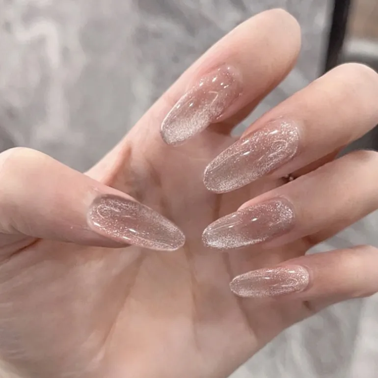 Clear Neutral Tone Press On Nails