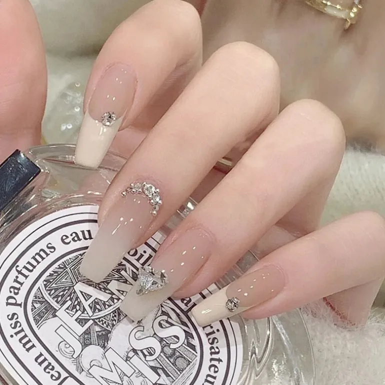Clear Neutral Tone Press On Nails