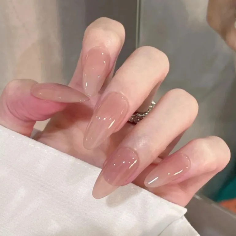 Clear Neutral Tone Press On Nails