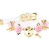 Clear Spiked Floral Choker