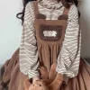 Corduroy Teddy Overall Dress