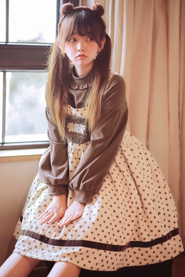 Corduroy Teddy Overall Dress