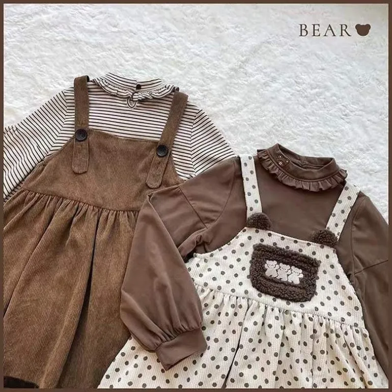 Corduroy Teddy Overall Dress