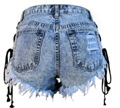Corset Denim Shorts