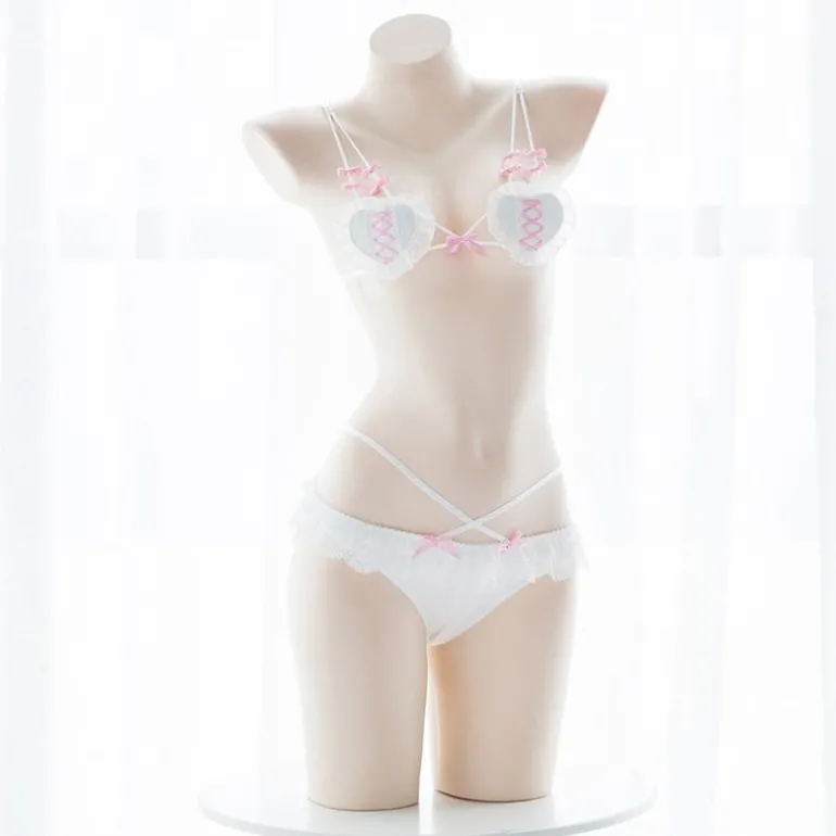 Corset Heart Lingerie Set