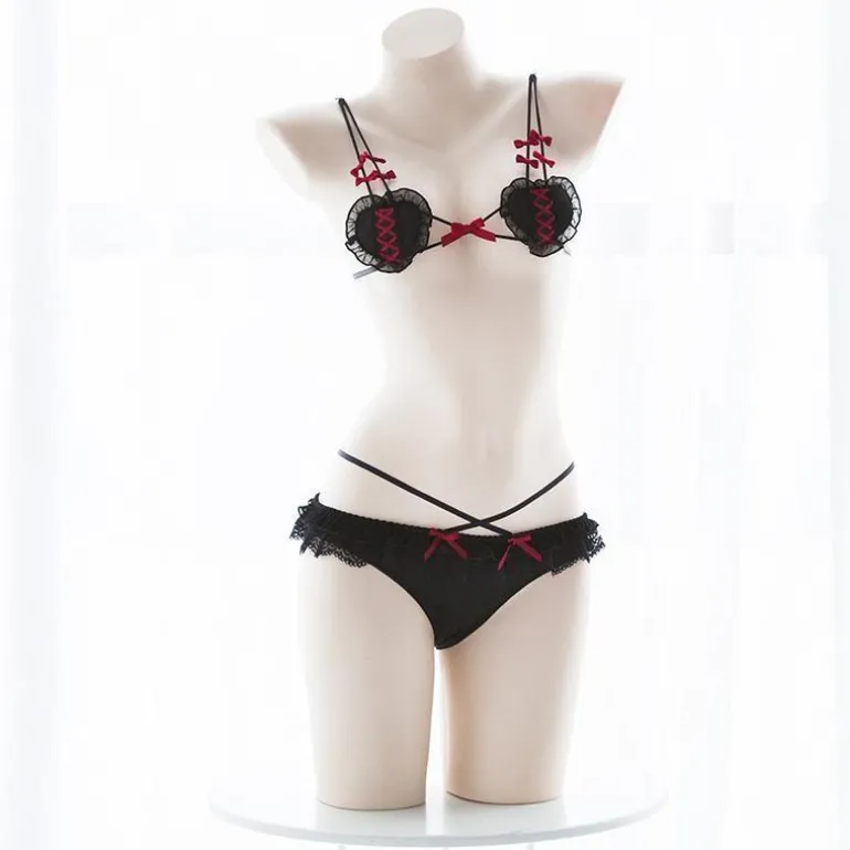 Corset Heart Lingerie Set