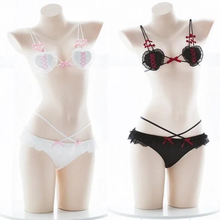 Corset Heart Lingerie Set