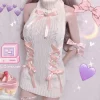 Corset Knit Sweater Dress