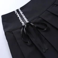 Corset Lace Mini Skirt