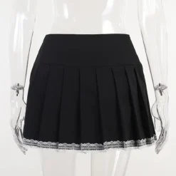 Corset Lace Mini Skirt