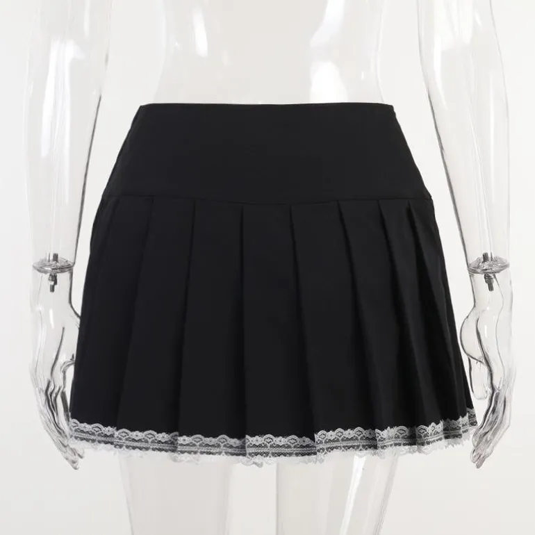 Corset Lace Mini Skirt