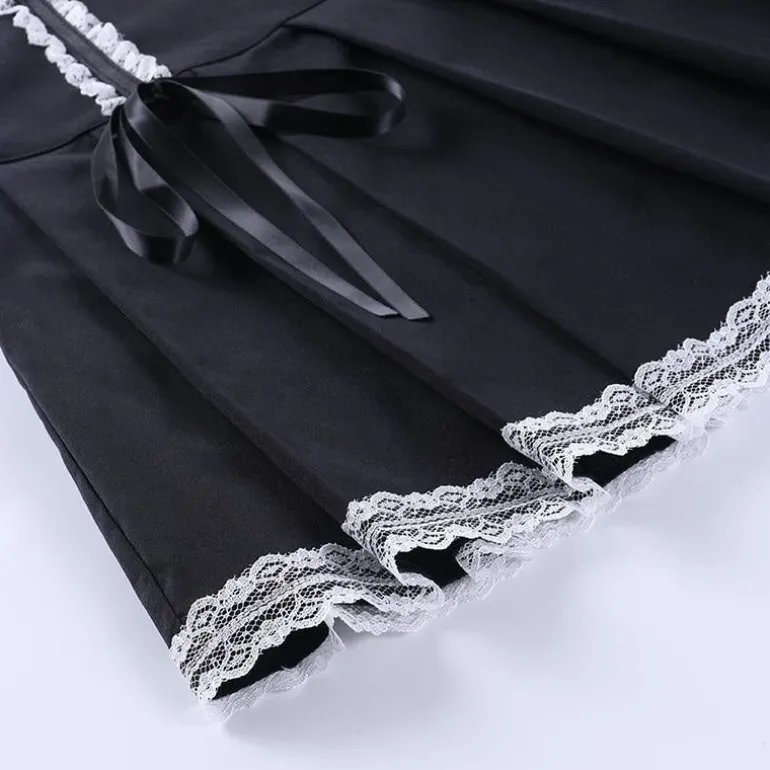 Corset Lace Mini Skirt