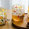 Cottagecore Mushroom Glass Mug