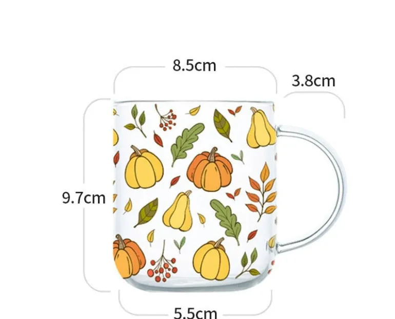 Cottagecore Mushroom Glass Mug