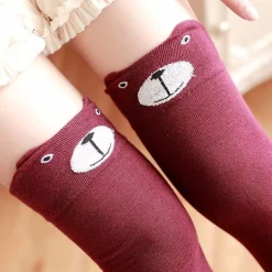 Cotton Animal Thigh Highs