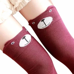 Cotton Animal Thigh Highs