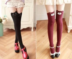 Cotton Animal Thigh Highs