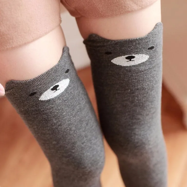 Cotton Animal Thigh Highs
