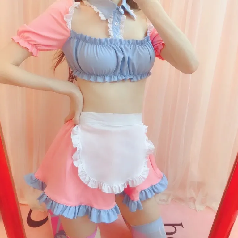 Cotton Candy Maid Cosplay Set