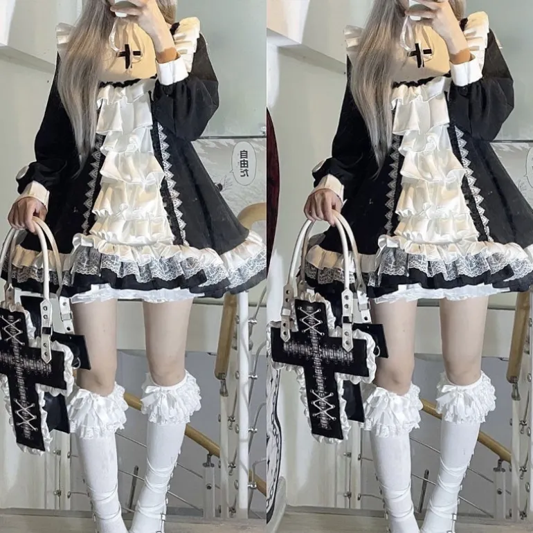 Courting The Priest Ruffled Dress