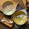 Cozy Autumn Fields Ceramic Bowls