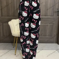 Cozy Holiday Kawaii Kitten Pajama Pants