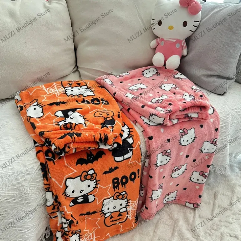 Cozy Holiday Kawaii Kitten Pajama Pants