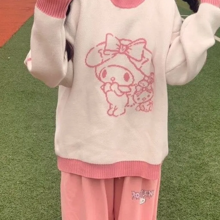 Cozy Kawaii Pastel Knit Pullovers