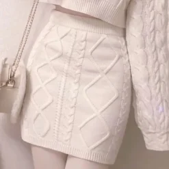 Cozy Knit Bunny Matching Set