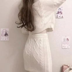 Cozy Knit Bunny Matching Set