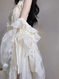 Creamy Butterfly Maiden Dress