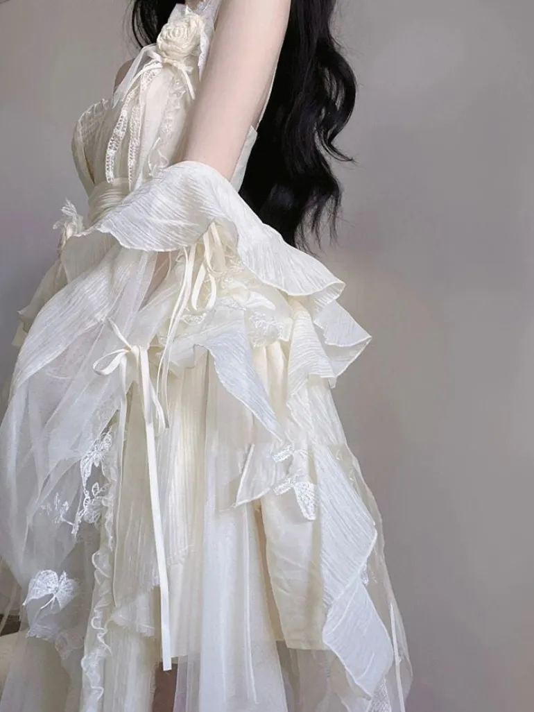 Creamy Butterfly Maiden Dress