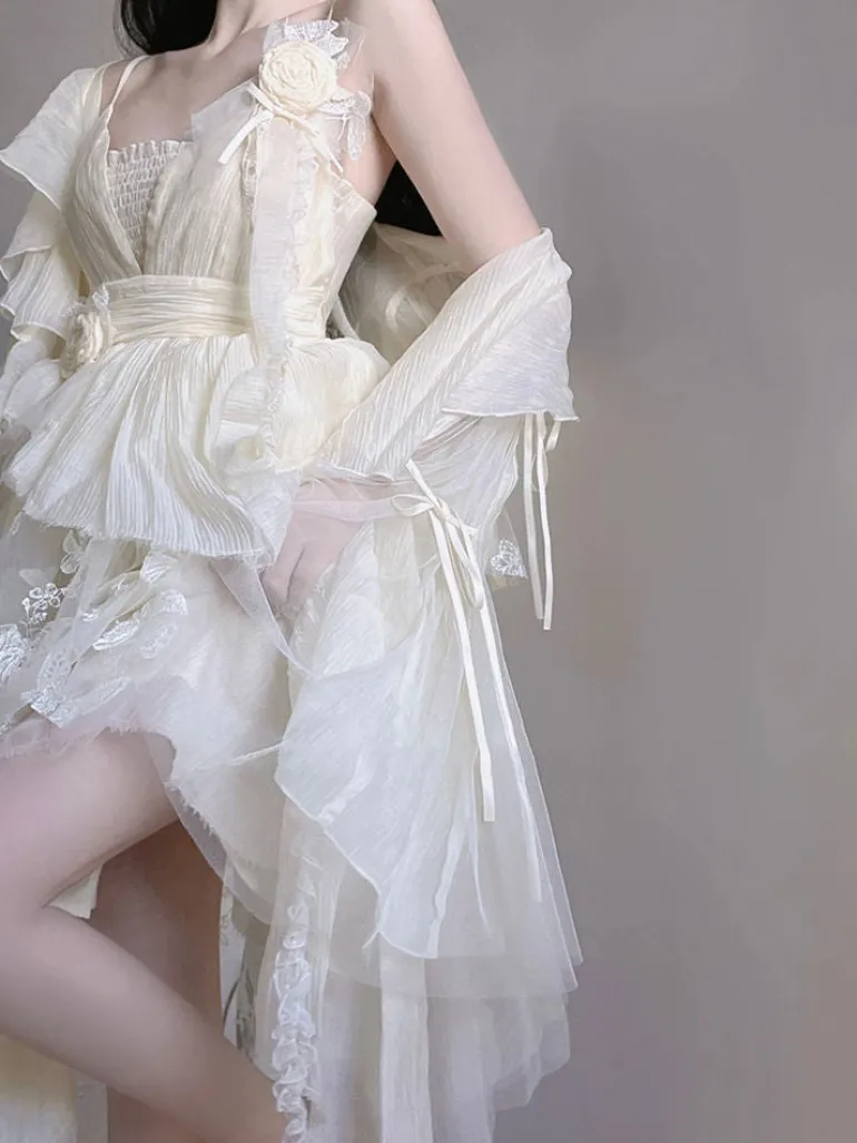 Creamy Butterfly Maiden Dress