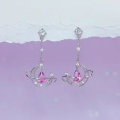 Crescent Moon Drop Earrings