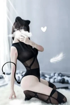 Criss Cross Mesh Bodysuit