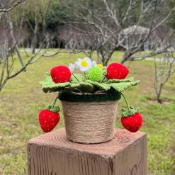 Crochet Strawberry Plants