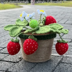 Crochet Strawberry Plants