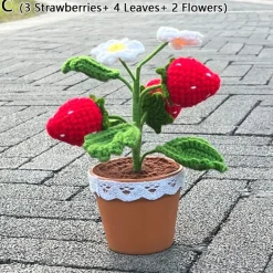 Crochet Strawberry Plants