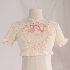 Cropped Ruffled Blouse