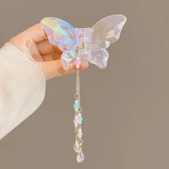 Crystal Butterfly Claw Hair Clip