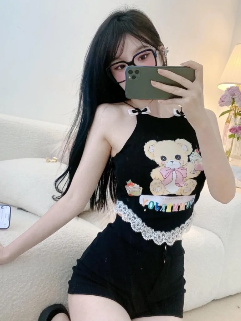 Cupcake Bear Crop Top