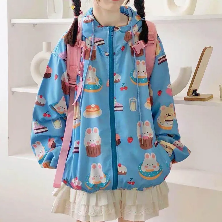 Cupcake Bunny Windbreaker