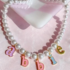 Custom Pearl Name Necklace