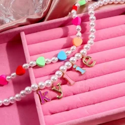 Custom Pearl Name Necklace