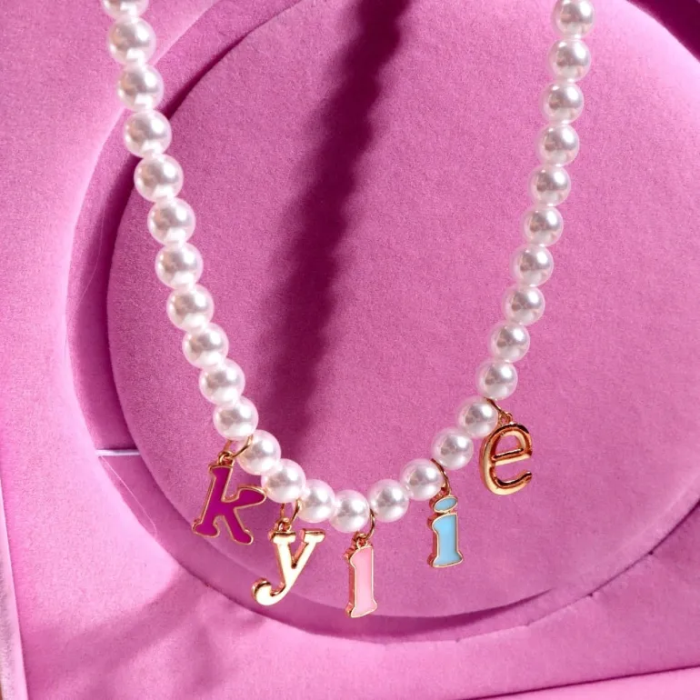 Custom Pearl Name Necklace