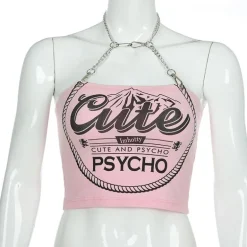 Cute & Psycho Halter Top