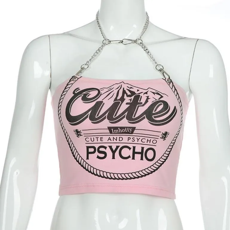 Cute & Psycho Halter Top