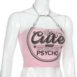 Cute & Psycho Halter Top